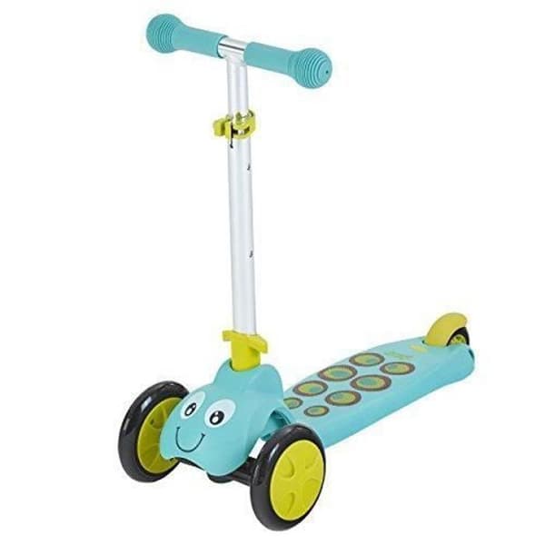Skoter för barn - MOOKIE - Scootiebug Splodge - 3 hjul - Blå och Grön