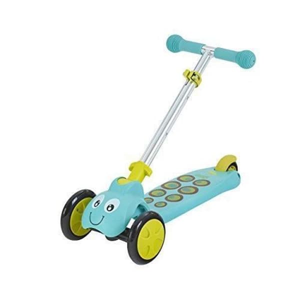 Skoter för barn - MOOKIE - Scootiebug Splodge - 3 hjul - Blå och Grön