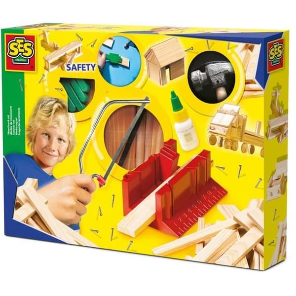 Stort snickeri verkstad - SES CREATIVE - Komplett kit - Träleksaker