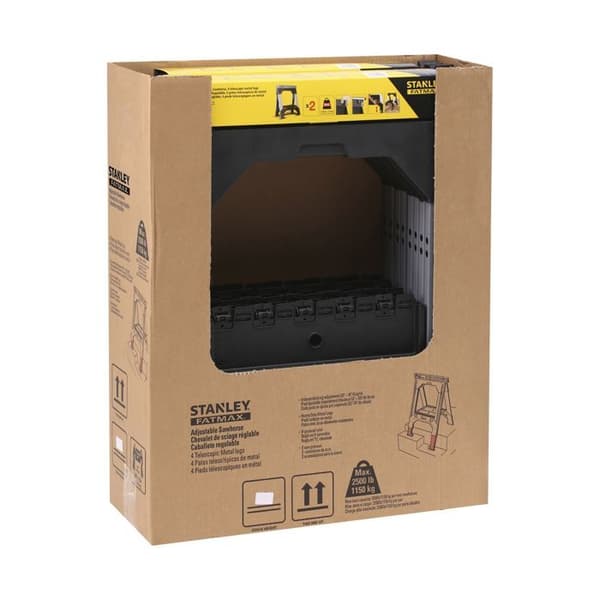 DEWALT FatMax hopfällbara bockar - Set om 2 - Max höjd 1m - Max belastning 50 kg - Svart stål