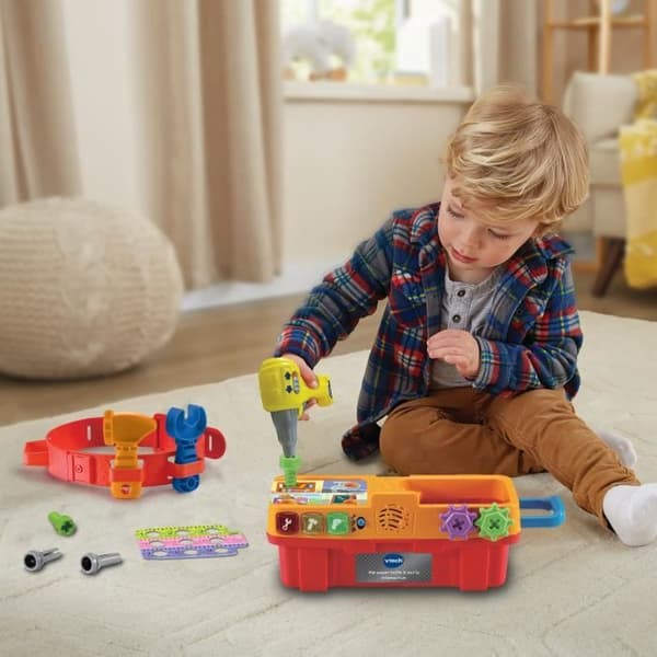 VTECH - 1, 2, 3 Efterlign mig - Min super interaktive værktøjskasse