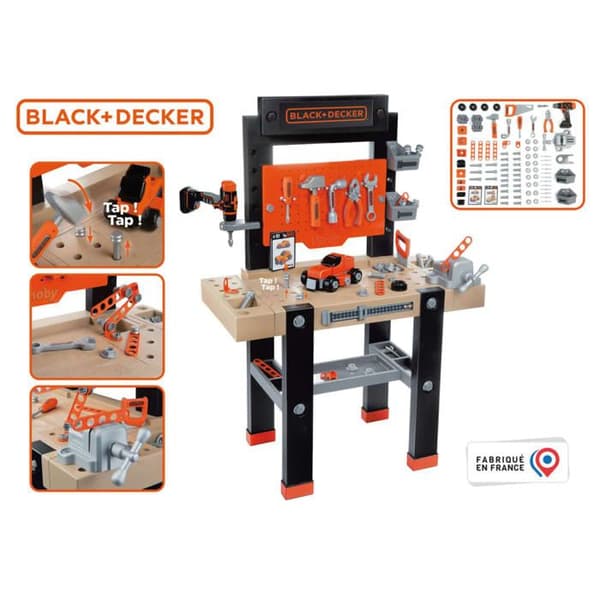 Smoby Legebænk til børn BLACK+DECKER