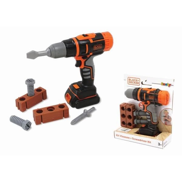 Smoby - Black+Decker - Mekanisk borrskruvdragare