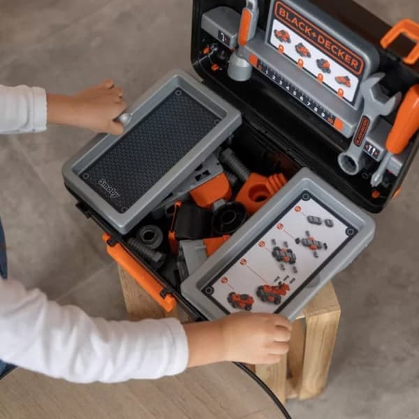 SMOBY Black & Decker Verktygslåda med Bil att Montera