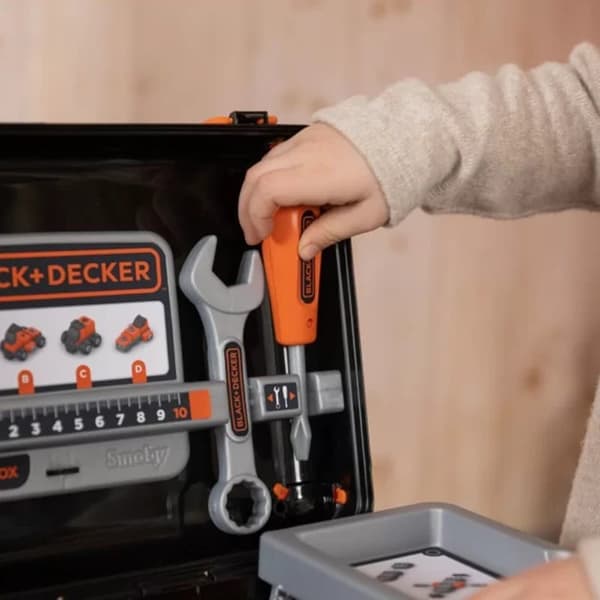 SMOBY Black & Decker Verktygslåda med Bil att Montera