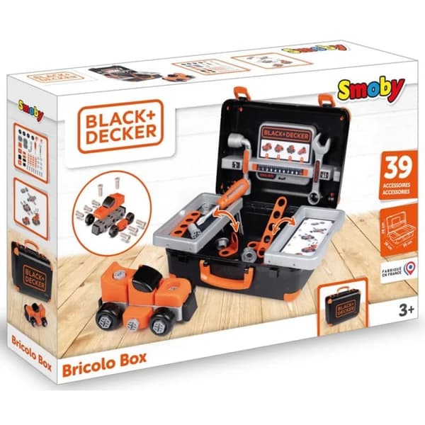 SMOBY Black & Decker Verktygslåda med Bil att Montera