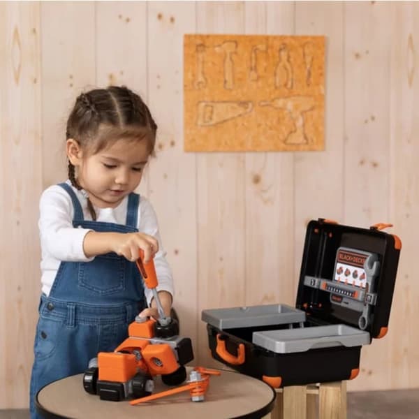 SMOBY Black & Decker Verktygslåda med Bil att Montera
