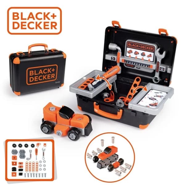 SMOBY Black & Decker Verktygslåda med Bil att Montera
