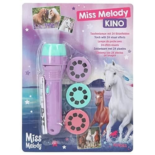 Miss Melody projektor ficklampa - DEPESCHE - Violet Turkos - 24 bildeffekter - 3 projektorskivor