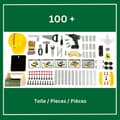 Miniatyrbild 4 av 6: Grand arbetshämtning Bosch - KLEIN - 8734 - FSC-trä - Med elektronisk skruvdragare, verktygslåda, byggset, etc. - Från 3 år