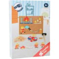 Miniatyrbild 3 av 4: Trähammarspel för barn - SMÅFOT - Brandmän - Korkbräda - Från 6 år