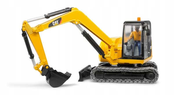 Caterpillar Gravemaskine med figur BRUDER 02466 Profi serie 1:16