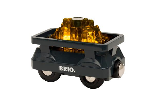 BRIO World - 33896 Guldletarvagn med ljus