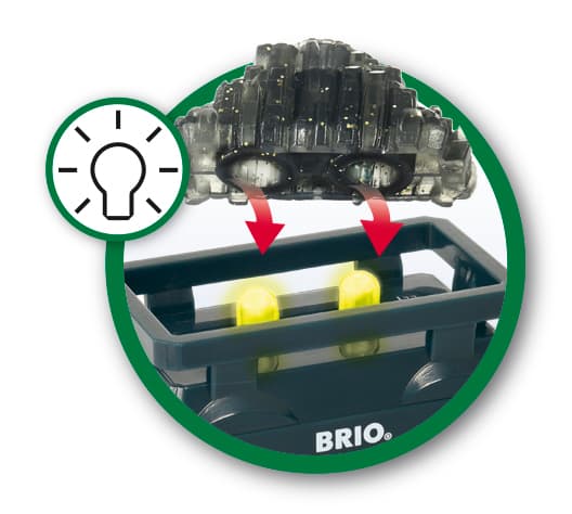 BRIO World - 33896 Guldletarvagn med ljus