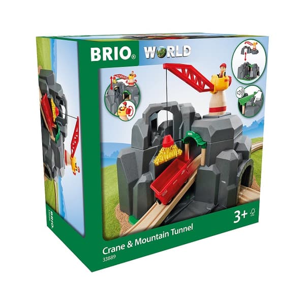 BRIO World - 33889 Gullgruve med kran