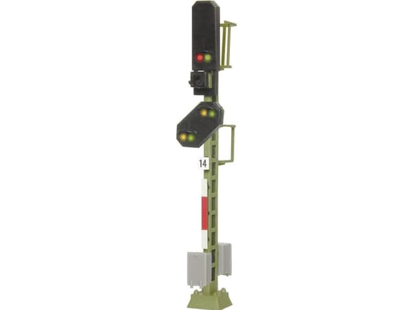 Viessmann Modelltechnik 4414 N Ljussignal Med varningssignal Blocksignal Färdig modell DB