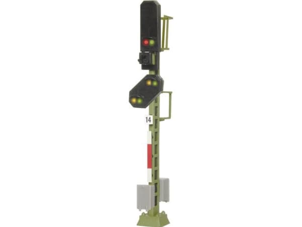 Viessmann Modelltechnik 4414 N Ljussignal Med varningssignal Blocksignal Färdig modell DB