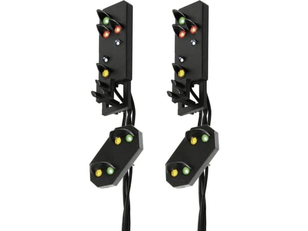 Viessmann Modelltechnik 4751 H0 Lyssignal Med advarselssignal Udkørselssignalhoved Færdig model DB