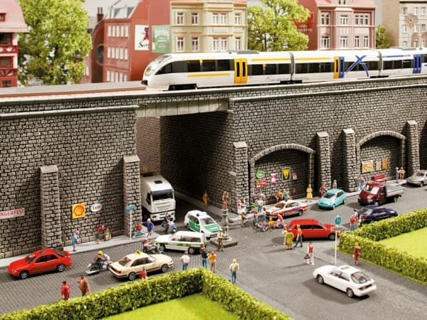NOCH Retaining Wall, N (1:160), Harmaa