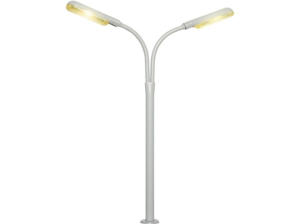 Viessmann Modelltechnik H0 Halvbueformet lysmast dubbel Færdig model 6096 1 stk