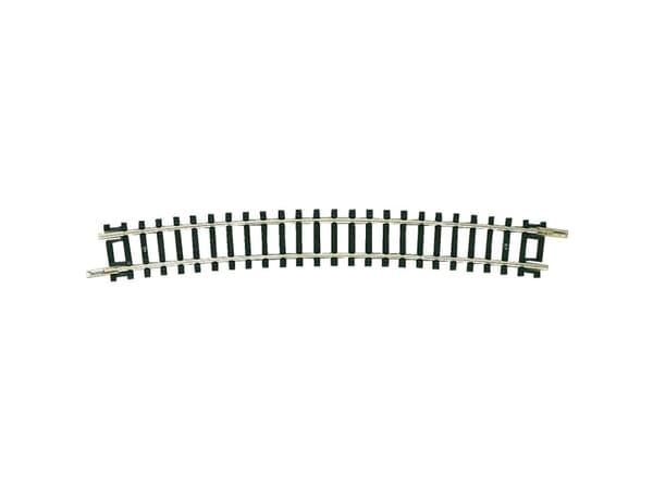 22227 N Fleischmann-skena (utan ballast) Kurvspår 15 ° 480 mm Svart, Silver