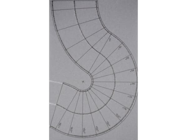 NOCH Federal Road Curve, HO (1:87), Grå