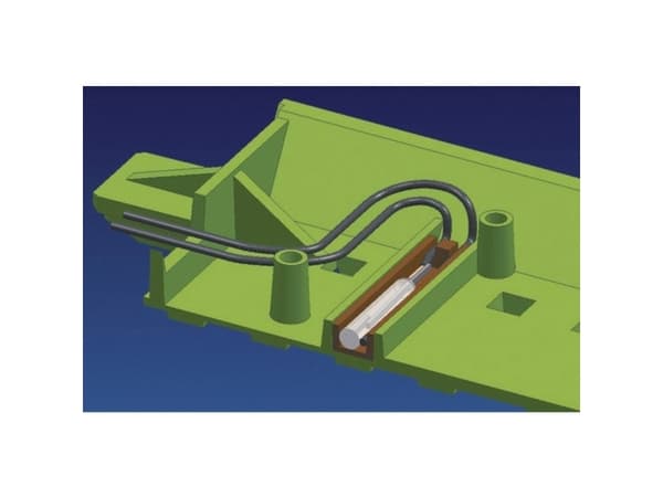 61193 H0 Roco geoLINE (med ballast) Reed-kontakt