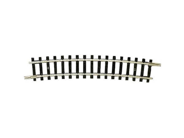 22225 N Fleischmann-skena (utan ballast) Kurvigt spår 15 ° 329 mm