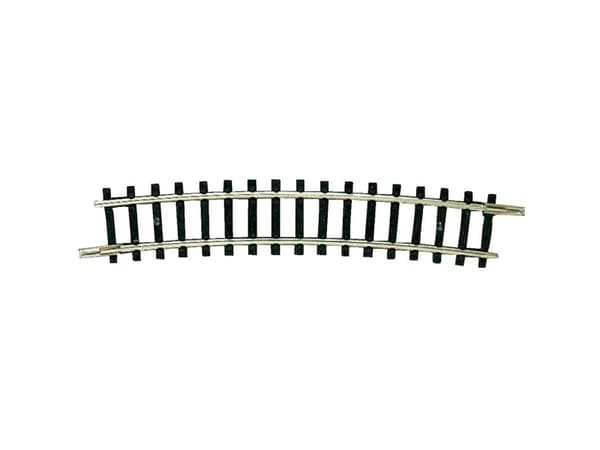 22225 N Fleischmann-skena (utan ballast) Kurvigt spår 15 ° 329 mm Svart, Silver