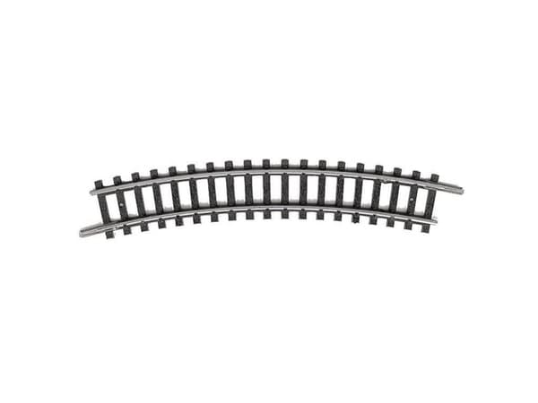 T14924 N Minitrix-skena Böjt spår 24° 228,2 mm 10 st