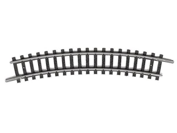 T14924 N Minitrix-skena Böjt spår 24° 228,2 mm 10 st