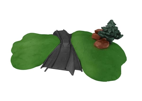 Märklin 72240, Landskap, Märklin, Svart, Brun, Grön