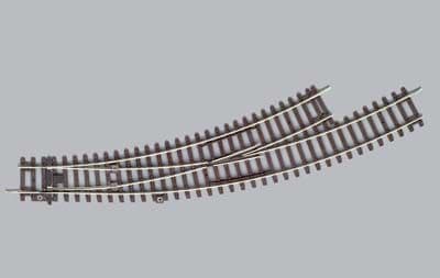 PIKO Left Curved Switch R2/R3, Railway model, HO (1:87), Any gender, 14 yr(s), Brown, Silver, Not for children under 36 months