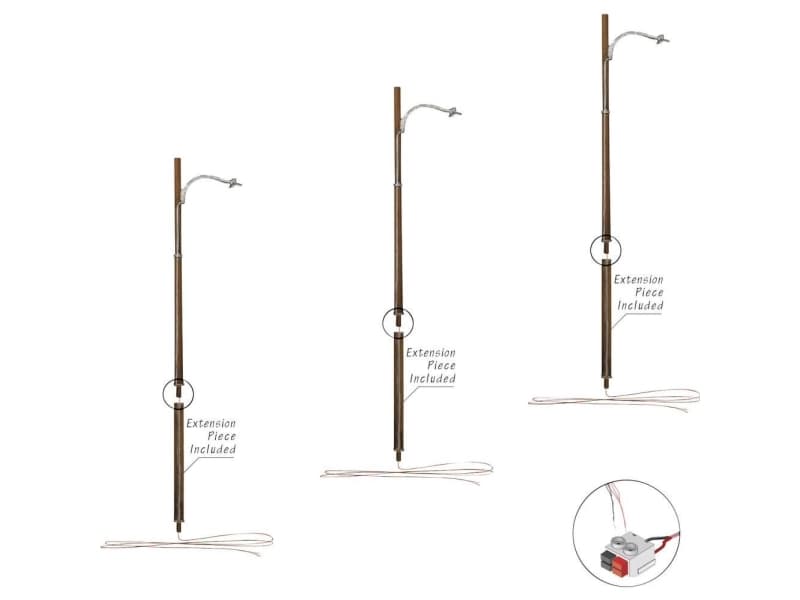 Woodland Scenics N Træmaslampe enkel Færdig model 3 stk