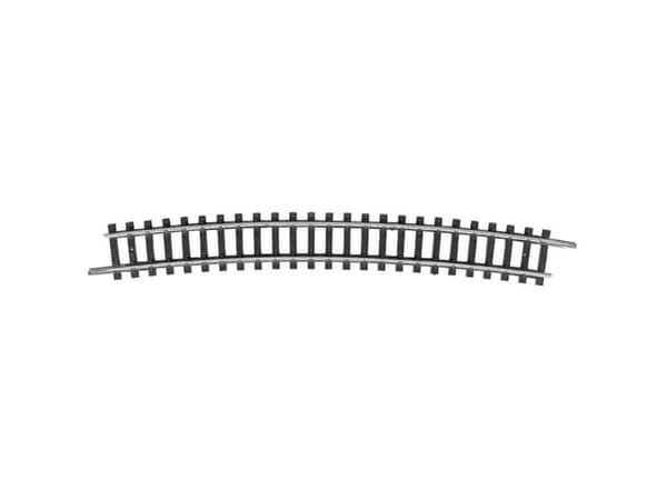 T14918 N Minitrix-skena Böjt spår 15° 492,6 mm 10 st