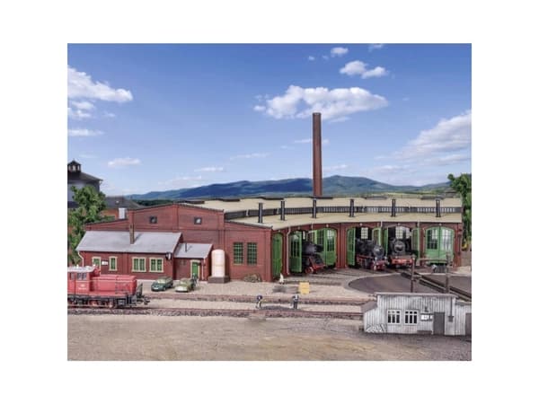 6-rom Rohouse skure H0 Vollmer 45758