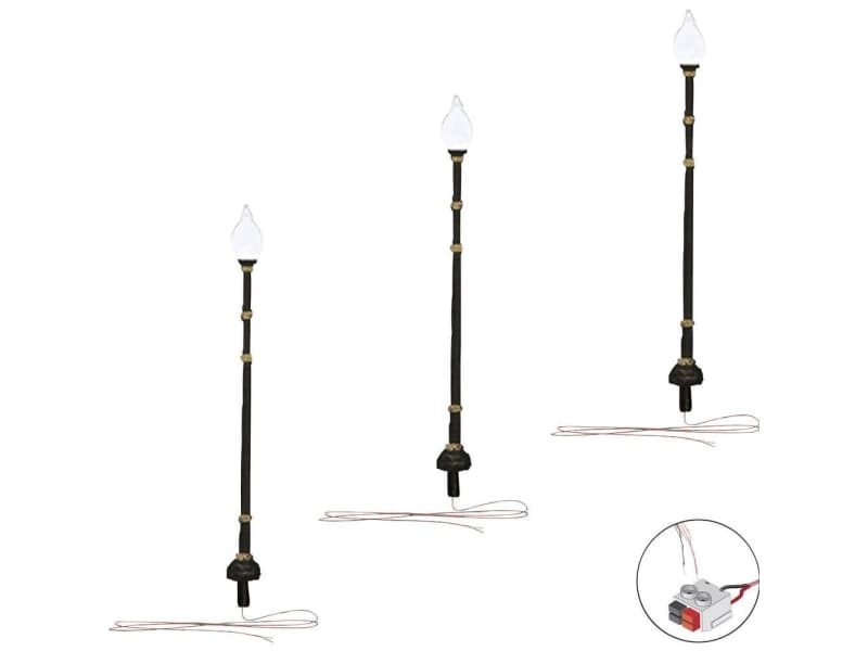 Woodland Scenics H0 Parkeringslanterne enkel 3 stk