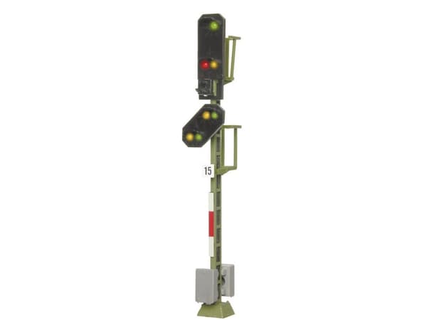 Viessmann Modelltechnik 4015 H0 Lyssignal Med advarselssignal Indkørselssignal Færdig model DB