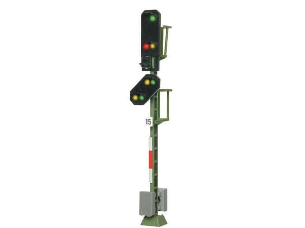 Viessmann Modelltechnik 4015 H0 Lyssignal Med advarselssignal Indkørselssignal Færdig model DB