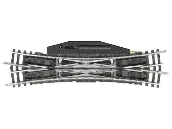T14960 N Minitrix-kisko Kaksoisristeyskytkin 129,8 mm 15° 362,6 mm