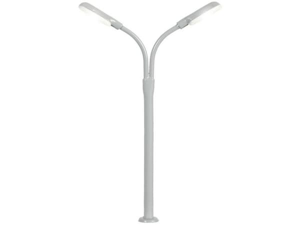 Viessmann Modelltechnik N Halvbueformet lysmast dubbel Færdig model 6495 1 stk