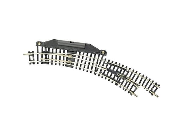 22275 N Fleischmann-skena (utan ballast) Kurvspårväxlare, elektrisk, höger 42° 194,6 mm, 228,2 mm 1 st