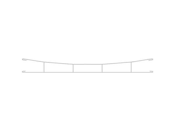 Viessmann 4133 H0 kontaktledning H0 Märklin K-spår (utan ballast) 142,0 mm 5 st