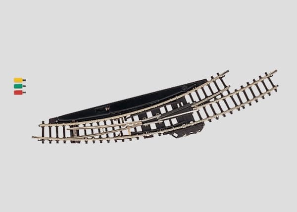 Märklin Electric Left Curved Turnout, 15 År, Svart, Gul Svart, Gul