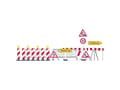 Miniatyrbilde 3 av 3: Busch 5937 H0 H0 7 Installation site warning station pole with flash switching