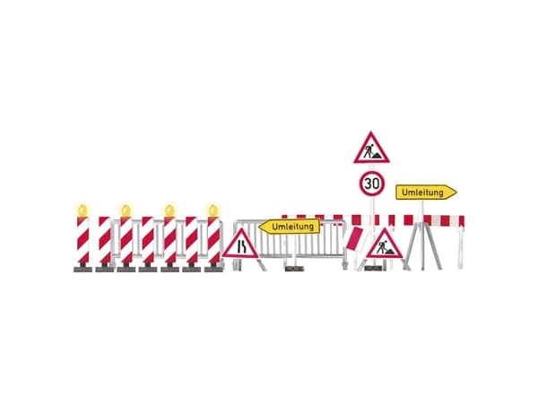 Busch 5937 H0 H0 7 Installation site warning station pole with flash switching