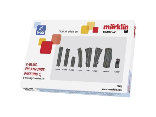 H0 Märklin C (incl. track bed) 24905 Expansion set C5