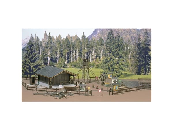 Busch 6042 H0 set skogsstuga Byggsats