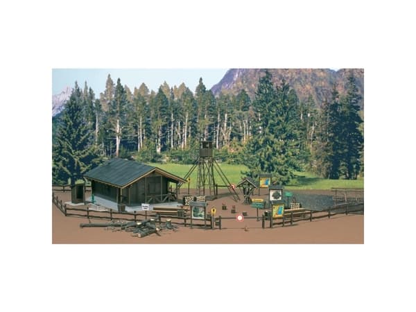 Busch 6042 H0 set skogsstuga Byggsats