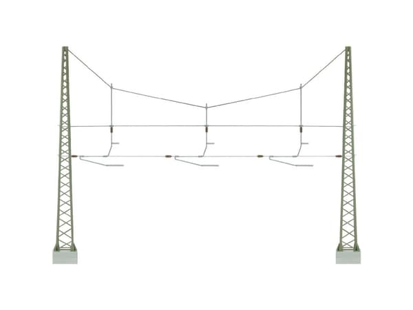 H0 CROSS-SUPPORT OVER 3 TRACKS